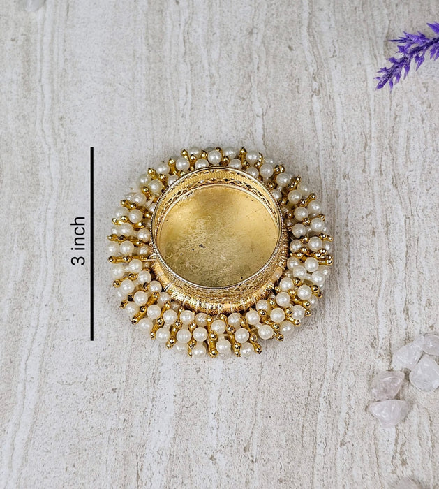 4 Pcs Candle Classic Holder Design, Tealight Diya Holder of Metal Stand for Home Decor,Diwali Decor,For Rangoli, Pooja Room Item,Mandir Decor, Festival, New Year Decoration (3 inch)(Pack Of 4)