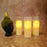 3 pcs Dancing Flameless Led Tea Light Piller Candle for Home Decoration, Gifting, House, Light for Balcony, Room, Birthday, Diwali, Festival Decorative (large)