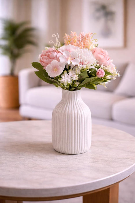 Artificial Multiflora Flower Roses Sticks Bunch decorative items for Decoration, Craft Items Corner (Without Vase Pot)