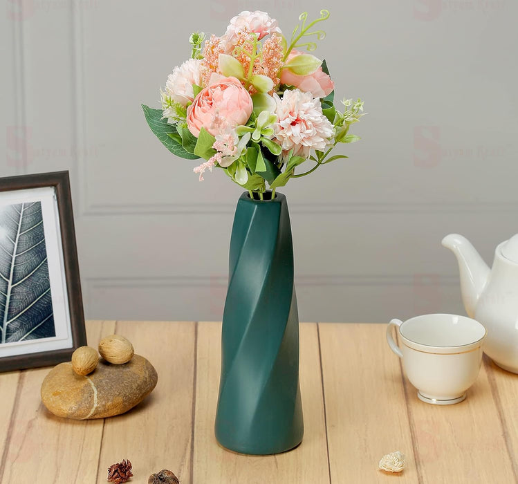 Artificial Multiflora Flower Roses Sticks Bunch decorative items for Decoration, Craft Items Corner (Without Vase Pot)