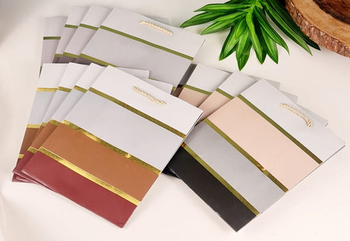 10 Pcs Paper Bag Goodie Bags With Handle Gift Paper bag, gift For Valentine Gifting, marriage Return Gifts, Birthday, Wedding, Party, Season's Greetings (Random Colour)
