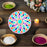3 PCS MDF Rangoli Mat with Wooden Base. Easy to Use. Just Fill It Up with Rangoli,Flowers,Pulses Inland Rangoli Stencils Border for Floor Home Diwali Decoration DIY (Basic Pack of 3)