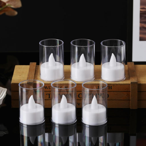 Plastic Candle, Tealight LED Candle Light for Home, Lobby, Drawing Room, Living Room, Bedroom Decoration,Home Decor,Diwali Decor- 12 pcs