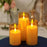 3 pcs Flameless Led Tea Light Pillar Candle for Home Decoration (medium)