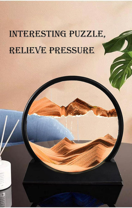 1 Piece Flowing Sand  for Decoration, showpiece for Home Decor, Office Desk, Table, Gifting