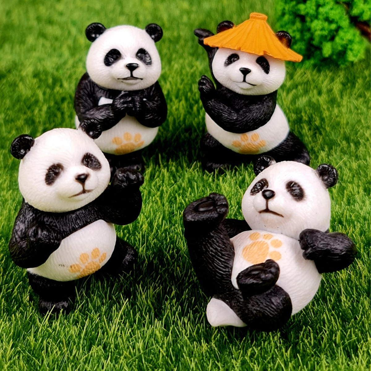 Pieces of Panda Miniature Set for Unique Gift, Home,Bedroom
