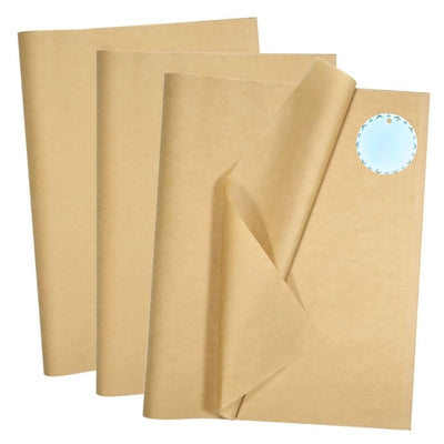 10 Pcs Plain Brown Wrapping Paper with Tags for Gift Packing – Birthday, Anniversary, Wedding, Return Gifts, DIY Crafts & Events