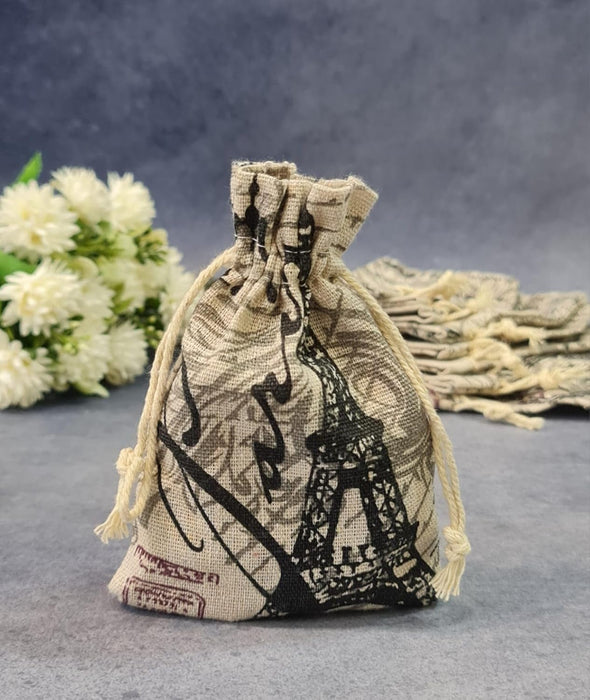 24 pcs Drawstring Mini stylish Storage Potli pouches for Small