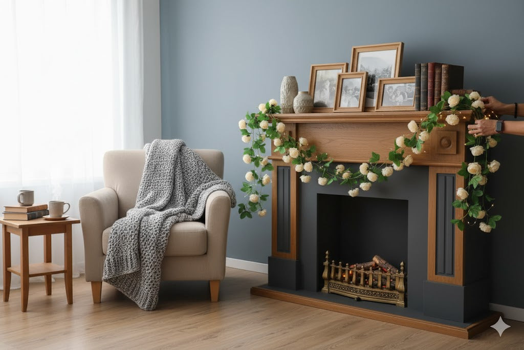 Peony lines 1.9 mtr for home decore janmasthami and ganpati decore