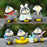 SATYAM KRAFT 1 Set of Resin Penguin Miniature for Unique Gift, Home, Bedroom, Living Room, Office, Restaurant Decor, Figurines and Garden Decor Items(1 Set, Multicolor)(Resin)