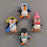 SATYAM KRAFT 1 Set Penguin Miniature Set for Unique Gift, Home, Bedroom, Living Room, Office, Restaurant Decor, Figurines Decoration Items - Resin (1 Set, Multicolor)