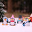 SATYAM KRAFT 1 Set Penguin Miniature Set for Unique Gift, Home, Bedroom, Living Room, Office, Restaurant Decor, Figurines Decoration Items - Resin (1 Set, Multicolor)