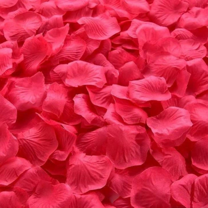 Artificial Rose Petals for Decoration Perfect for Her Him Valentine’s Day Romantic Decor for Wedding Anniversary New Year Candle Light Dinner Bedroom Table Party Decor.