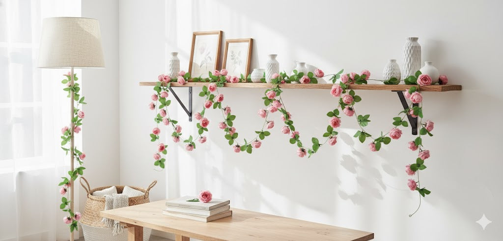 Peony lines 1.9 mtr for home decore janmasthami and ganpati decore