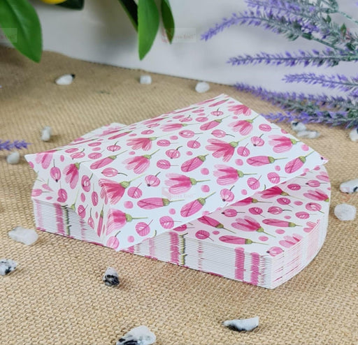 24 pcs Floral Print Decorative Folding Paper Gift Boxes For Gifting Dry Fruits, Chocolates For Birthday Packing, Engagement, For Festivals Gifting.