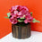 1 Pcs Artificial Hydrangea Fake Flowers Bunch with Wooden Pot for Home Decor, Living Room, Gifting, Table Top, Showpiece(Pack of 1)