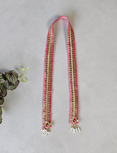 6 Pcs Traditional Indian Wedding Barati Welcome-swagat Mala/khesh/har with moti for welcome baraties-Guests in marriage shadi function ceremony & other occations