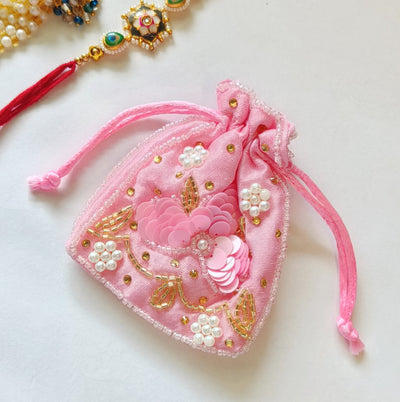 3 Pcs Small mini Jute Potli Bags Coin Pouch for Marriage, Return, Birthday Gifting | Handmade Bags for functions, Rakhi,Raksha bandhan,Gifts Packing, jewellery, Sweets, Dry fruits, chocolate, Party.