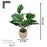 SATYAM KRAFT 1 Pc Artificial Potted Plant with Cement Pot - Home Decor Plants,tabletop.