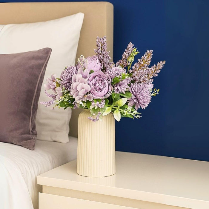 Artificial Multiflora Flower Roses Sticks Bunch decorative items for Decoration, Craft Items Corner (Without Vase Pot)
