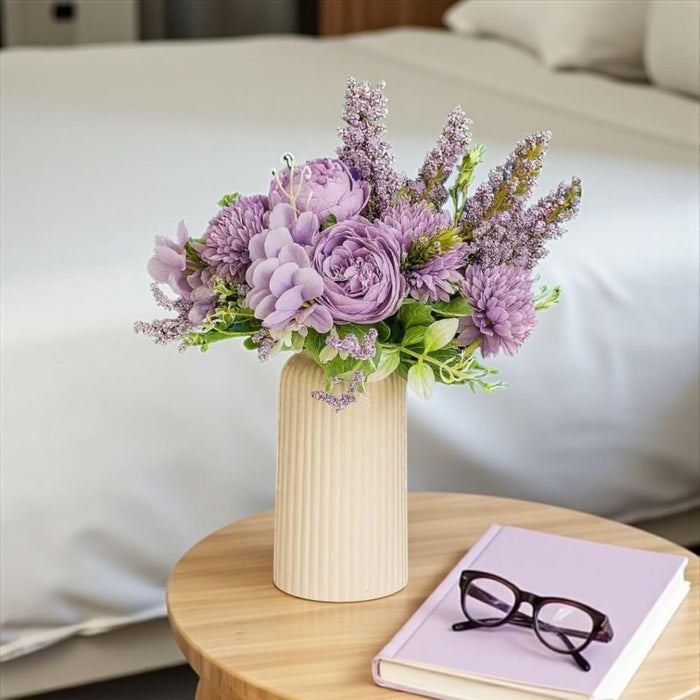 Artificial Multiflora Flower Roses Sticks Bunch decorative items for Decoration, Craft Items Corner (Without Vase Pot)