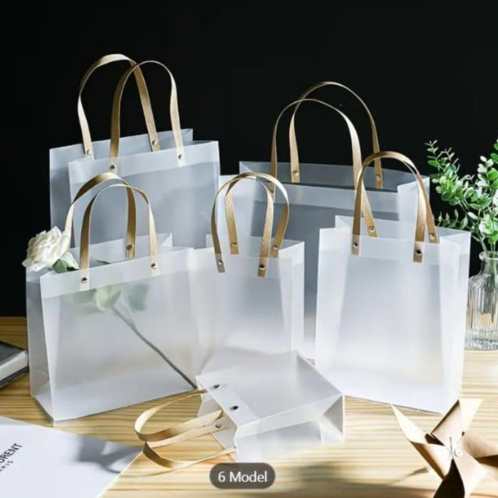 12 PCS Big size (33 X 11 X 25 CM)Translucent Bags Goodie Bags With