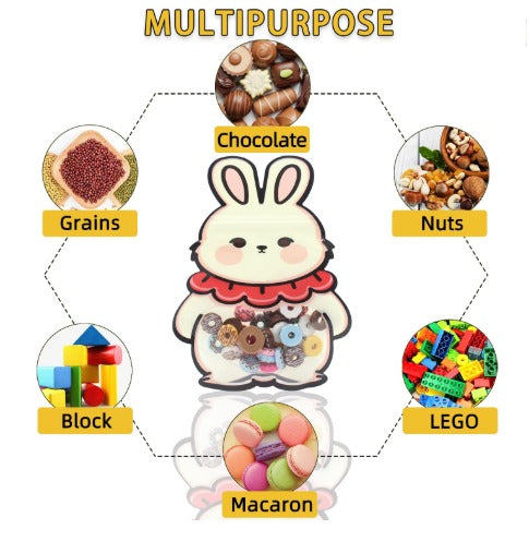 Animal Design Ziplock  Pouches  For Gifting, Return Gifts, Birthday, Baby Shower, Party Pouches | Chocolate & Dry Fruit Packing