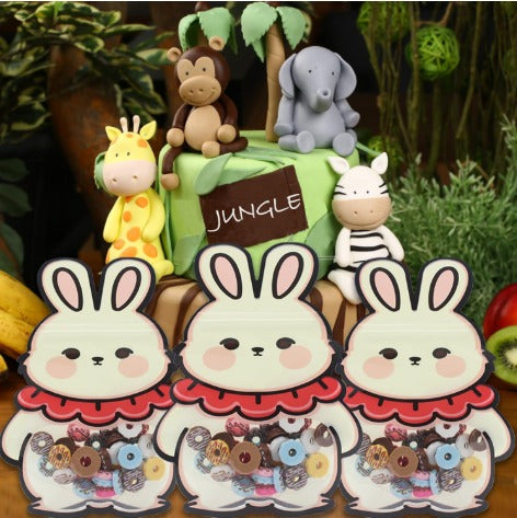 Animal Design Ziplock  Pouches  For Gifting, Return Gifts, Birthday, Baby Shower, Party Pouches | Chocolate & Dry Fruit Packing