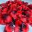 Artificial Rose Petals for Decoration Perfect for Her Him Valentine’s Day Romantic Decor for Wedding Anniversary New Year Candle Light Dinner Bedroom Table Party Decor.