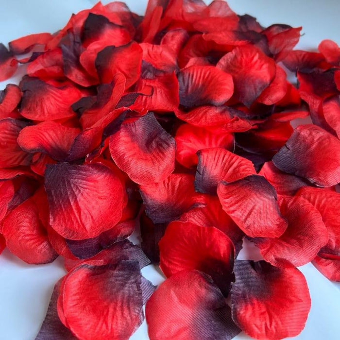 Artificial Rose Petals for Decoration Perfect for Her Him Valentine’s Day Romantic Decor for Wedding Anniversary New Year Candle Light Dinner Bedroom Table Party Decor.
