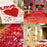 Artificial Rose Petals for Decoration Perfect for Her Him Valentine’s Day Romantic Decor for Wedding Anniversary New Year Candle Light Dinner Bedroom Table Party Decor.