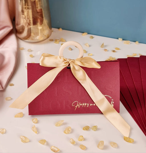 10 pcs Folding Paper Box With Ribbon Decorative Paper Folding Favor Storage Box for Wedding, Return Gift box In Festivals, Birthday, Perfect for Packing Chocolate box
