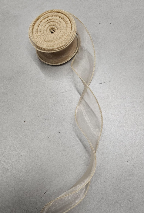 Organza Ribbon Roll for Decoration & Gift Packing – 1.5 Inch Wide Decorative Ribbon for Wedding, Hamper Packing, Craft & Gift Wrapping (Approx. 8 Meter Roll)