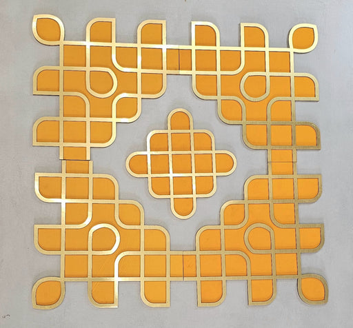 1 Pc Kolam Rangoli 3ft x 3ft [36 inch] – Wedding, Haldi & Mehndi Ceremony Decor