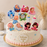 6 Pcs Baby Shower Cutout Set | Baby Boy & Baby Girl Theme Cutouts | Cake Topper & Party Decoration Kit (size 13 cm to 15 cm )
