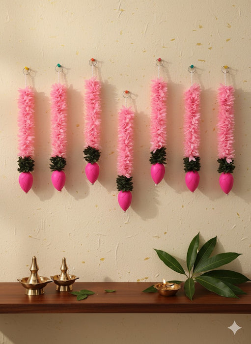 10 Pcs Lotus Ladi | Washable, Affordable Decoration for Diwali, Home & Festive Events