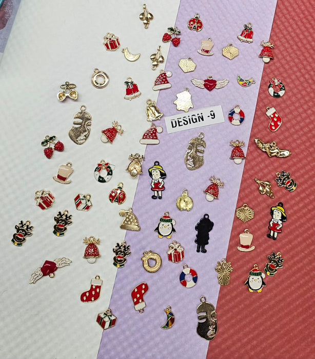 Metal Charms for DIY Jewelry Making – Keychains, Bracelets & Rakhi Charms | Craft Materials