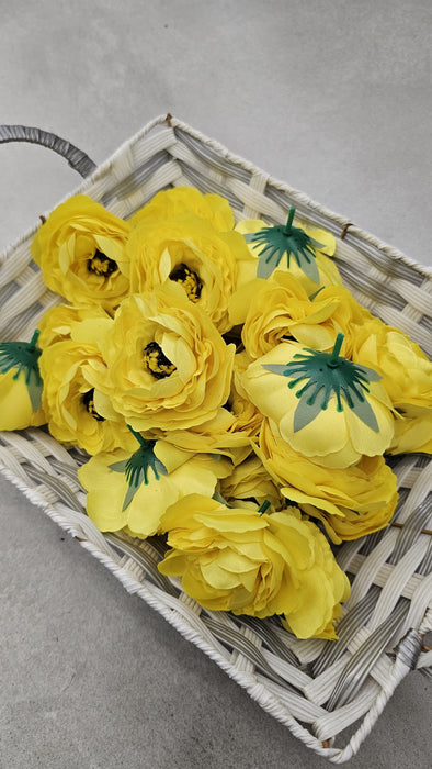 12 Pcs Silk Rose Flower for Gifting, Home, Mandir Pooja Table, Cake Decor, Bouquet Making, Backdrop, DIY Art Craft