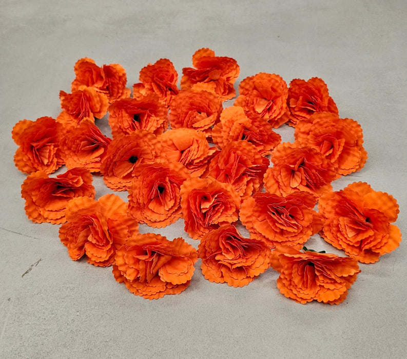24 Pcs Carnation flower for Gifting, Home, Mandir Pooja Table, Cake Decor, Bouquet Making, Backdrop, DIY Art Craft