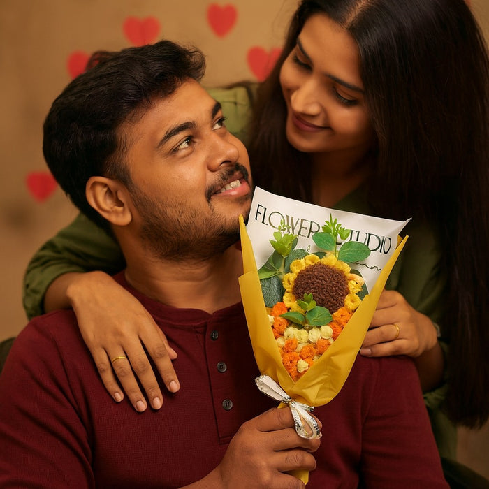 1 pcs Ready to use Crochet bouquet for Gifting