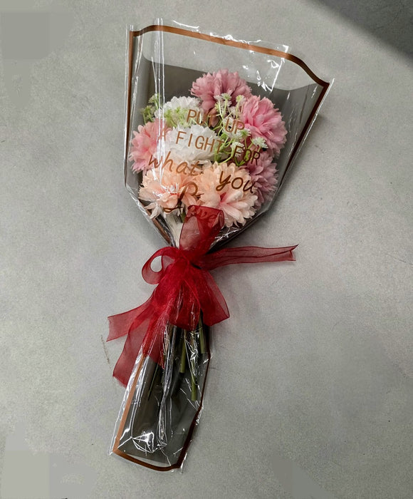 1 Pcs Ready to Use Chrysanthemum Ball Hydrangea Flower bouquet (size - 15 inch)