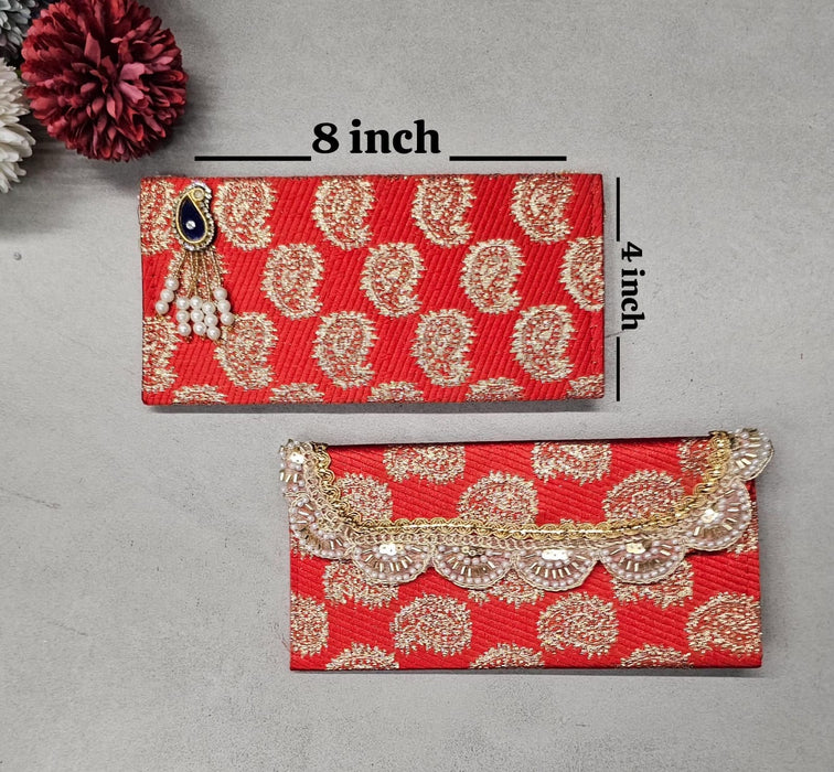 3 Pcs Affordable Fabric Shagun Envelope for Wedding & Gifting