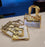6 pcs.. Golden Transparent Window bag