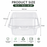 Premium Transparent  Box (10.5x10.5x8 cm ) | Transparent Dessert Packaging Box for Tiramisu, Burger ,Bento Cakes & Bakery Items