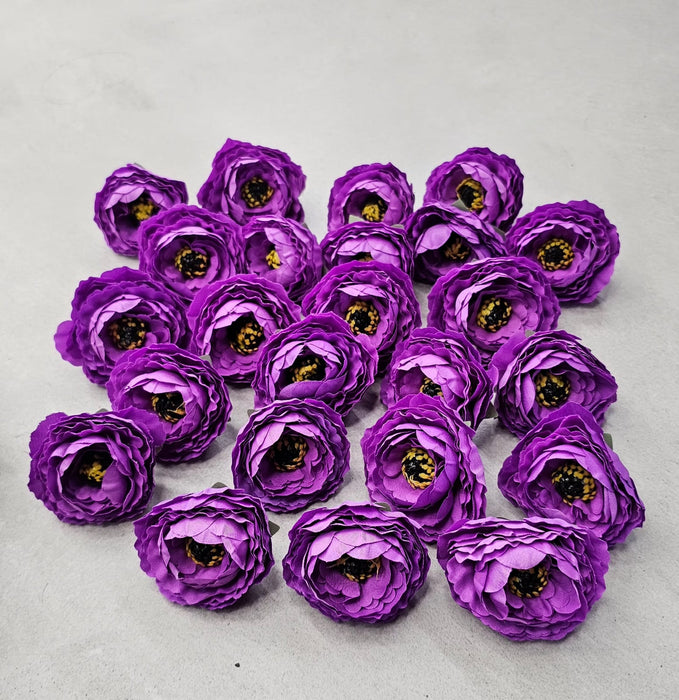 12 Pcs Silk Rose Flower for Gifting, Home, Mandir Pooja Table, Cake Decor, Bouquet Making, Backdrop, DIY Art Craft