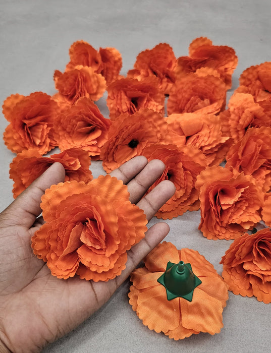24 Pcs Carnation flower for Gifting, Home, Mandir Pooja Table, Cake Decor, Bouquet Making, Backdrop, DIY Art Craft