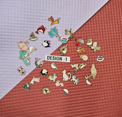 Metal Charms for DIY Jewelry Making – Keychains, Bracelets & Rakhi Charms | Craft Materials