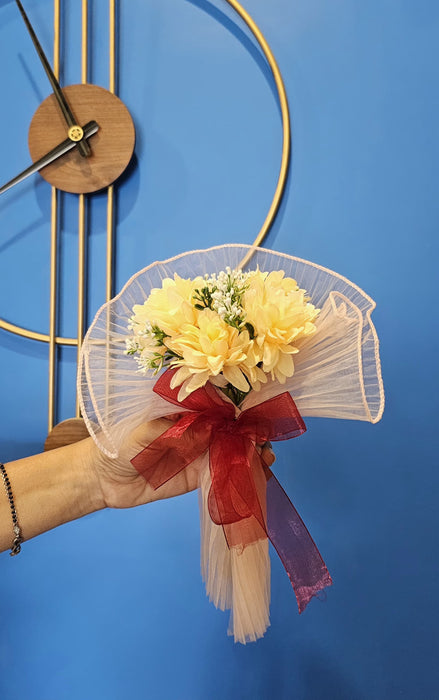 1 pcs Ready to Use Dahlia Bunch Bouquet (size - 11 inch)