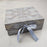 2 Pcs (26 x 21 x 11 cm) Multipurpose Decorative Folding Paper Cardboard/Rigid Box with satin ribbon,DIY Box for Gift Hamper,Valentine Gifting,Wedding gifing.