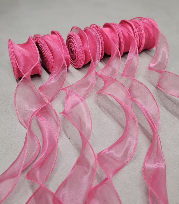 Organza Ribbon Roll for Decoration & Gift Packing – 1.5 Inch Wide Decorative Ribbon for Wedding, Hamper Packing, Craft & Gift Wrapping (Approx. 8 Meter Roll)